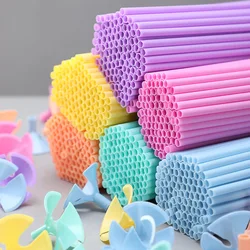 10/20/30/50pcs 32cm 웨딩 풍선 여러 가지 빛깔의 마카롱 견인 막대 브래킷 열 풍선 액세서리 버클 지원 풍선 막대