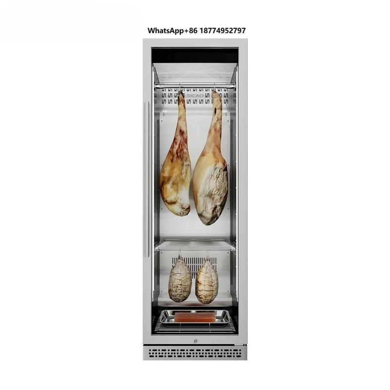 Fan Cooling Single-Temperature Dry Ager Cheese Meat Display Cabinet 2 Doors Automatic Defrost LED Temperature Control App