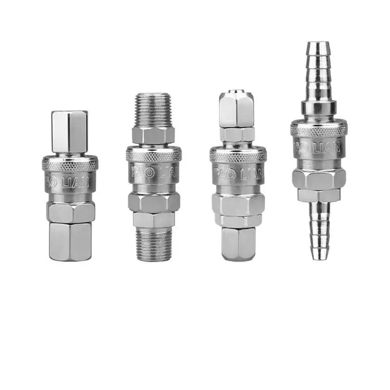 Leakproof Air Quick Connector Universal Gas Hose Nozzle Pneumatic Component  