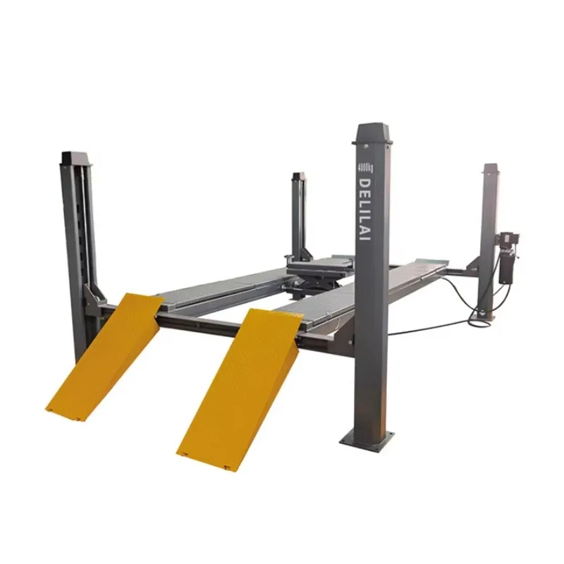 10Ton Heavy Duty Four Post Car Lift Hydraulic 4 Post Auto Hoist For Wheel Alignment Service