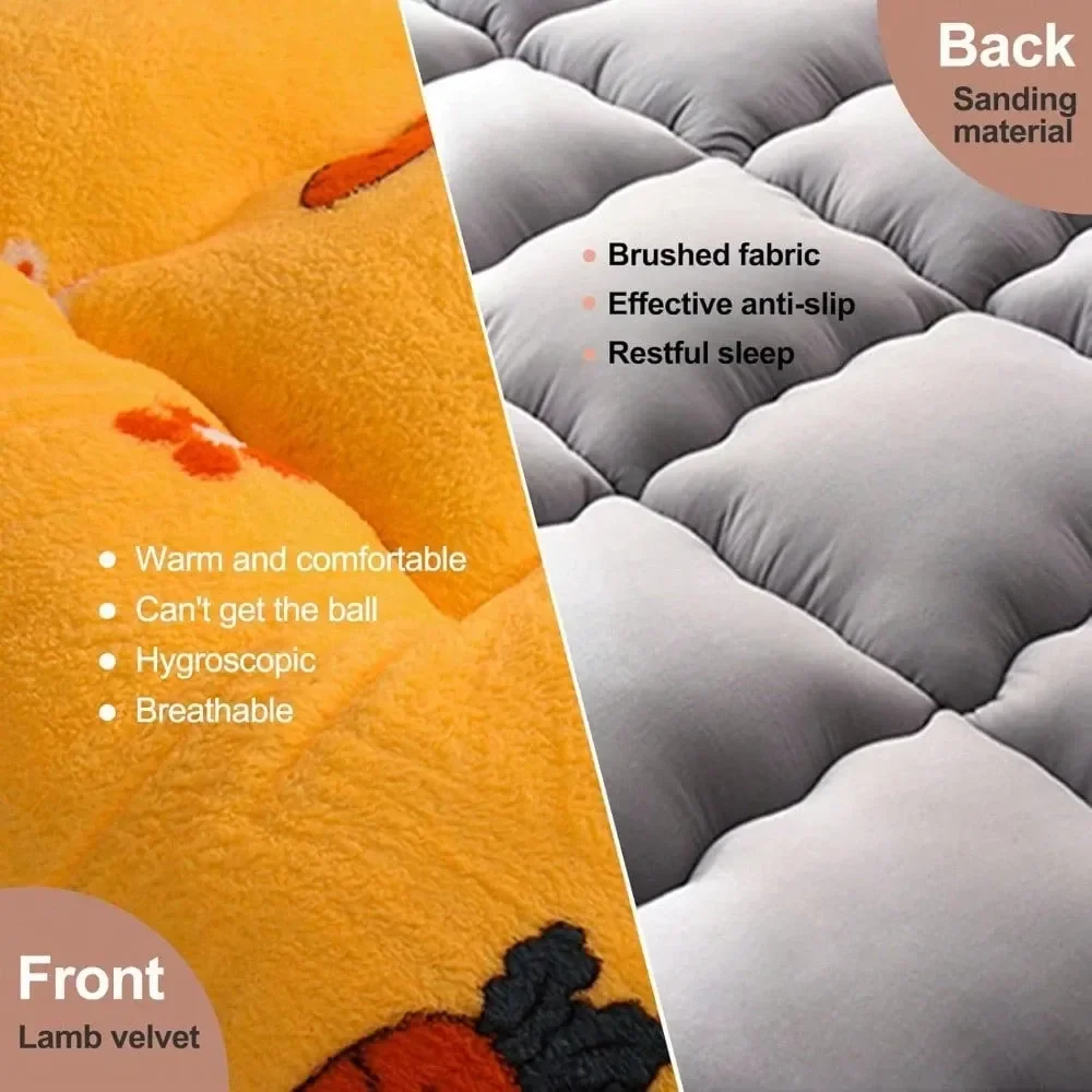 Floor Mattress, Queen Size Japanese Futon Mattress Roll  Mattress Tatami Mat, Foldable Mattress Breathable Floor Lounger Gues