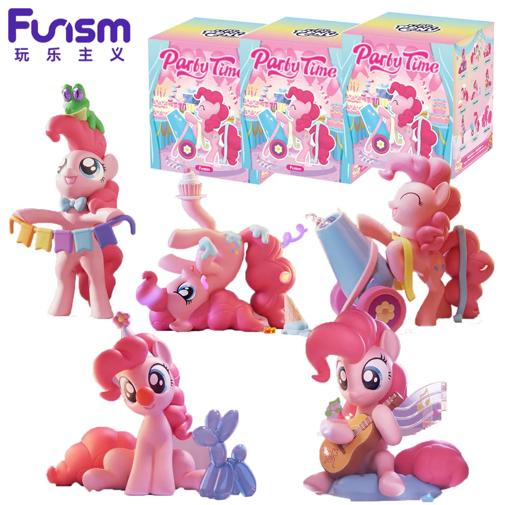 

Официальный забавный My Little Pony Party Time Series слепая коробка принцесса десерт Стаки фигурка игрушки настольные украшения подарки для подростков