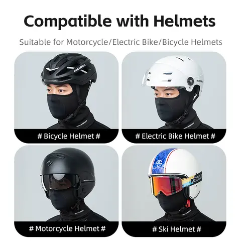ROCKBROS Håll Varm Cykel Helmask Vinter Vindtät Fleece Cykel Huvudbonader Balaklava Skidmask Motorcykel Cykel Huvudbonad 8 best sales RockBros-mask - №3
