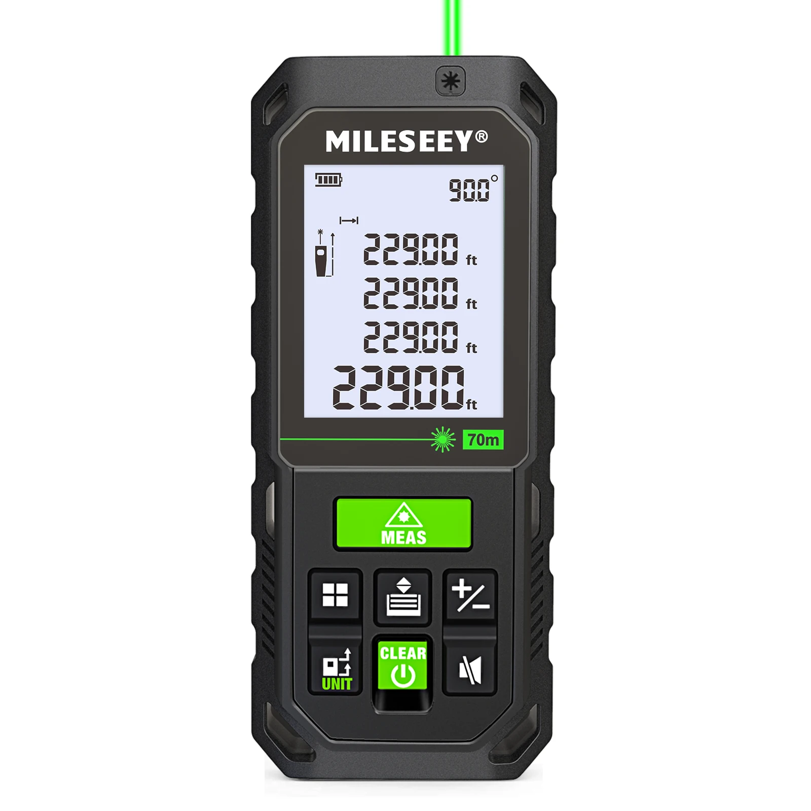 Mileseey S8G Mini Laser Distance Meter Portable Level Measuring Tool with Laser Rangefinder Feature