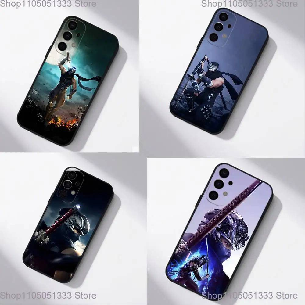 حافظة هاتف N-Ninja Gaiden NG4 لهاتف سامسونج S25، S24، S21، S22، S23، S30، Ultra، S20، Plus، Fe، Lite، 5G غطاء أسود