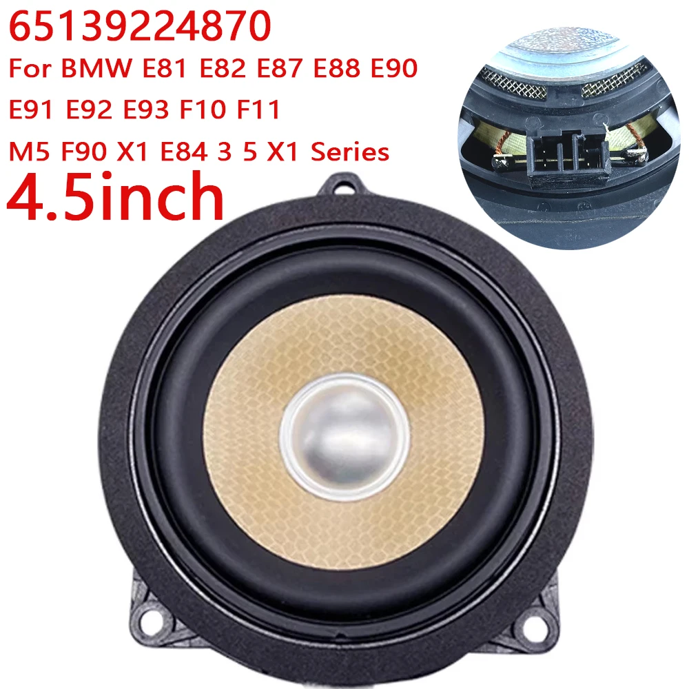 Car Door Midrange Speaker For BMW F30 F10 F11 F32 F34 F01 F02 E90 E60 3 5 7 Series 4.5Inch Car Dashboard Internal Accessories