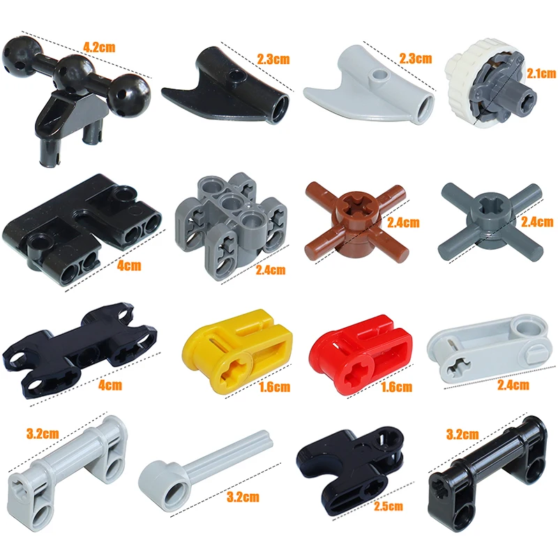 

Technical Part MOC Driving Ring Axle Pin Various Styles of Technology Parts Connectors Compatible Building Blocks Bricks Toys