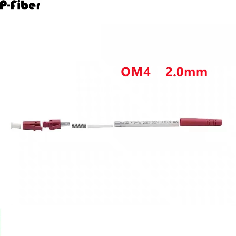 

LC/APC optical fiber connector kit OM4 200pcs OM3 3.0mm 2.0mm Single core SM MM LCUPC part ftth accessories ceramic ferrule