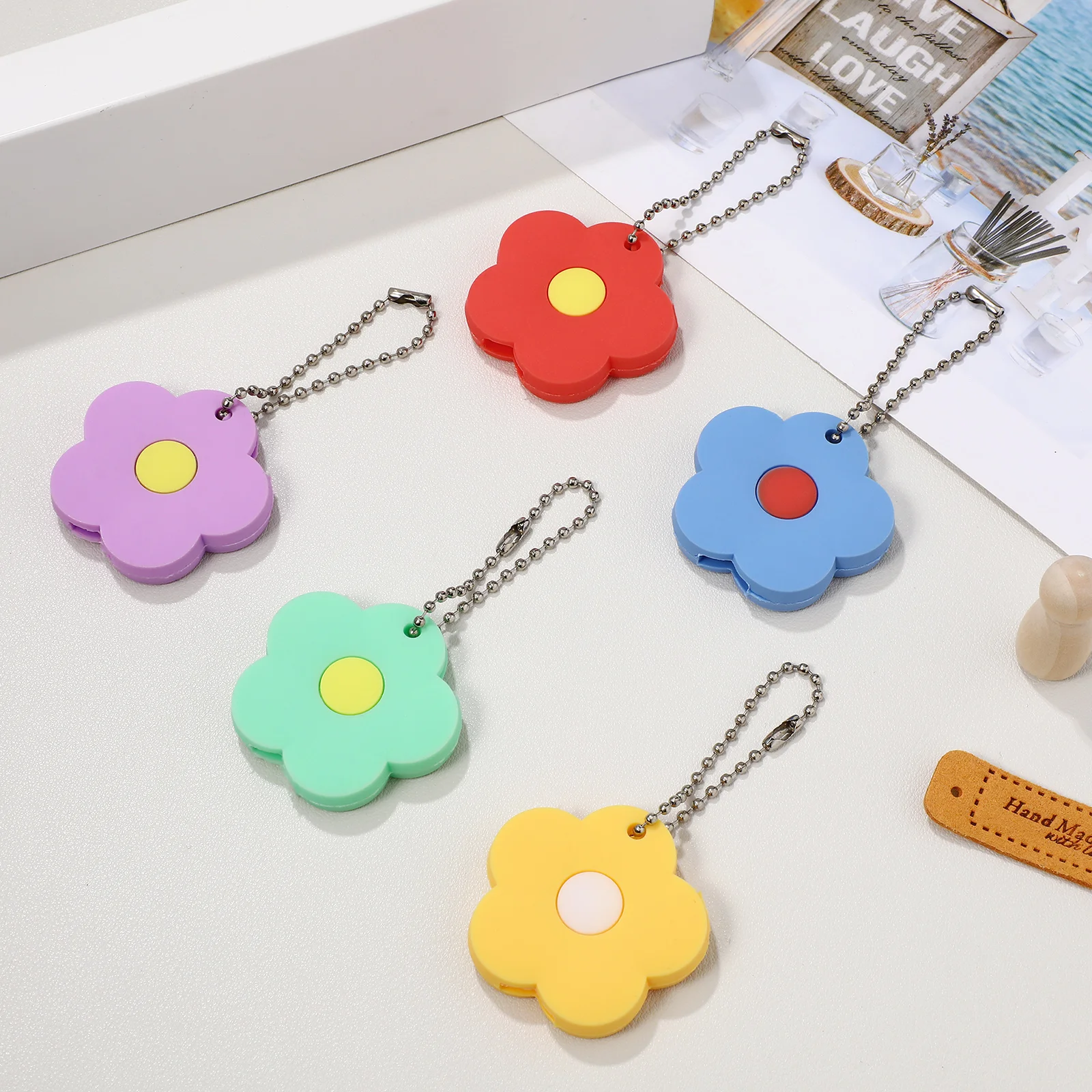 5 Pcs Key Tag Set Keycaps Color Covers House Chain Cute Silica Gel Identifiers for Keys Colored Protector