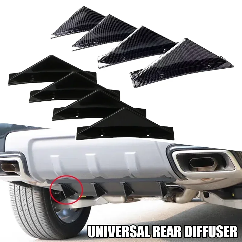 difusor-de-para-choque-traseiro-universal-4-pecas-com-aletas-de-tubarao-spoiler-e-splitter-em-abs-preto-carbono-acessorios-anticolisao