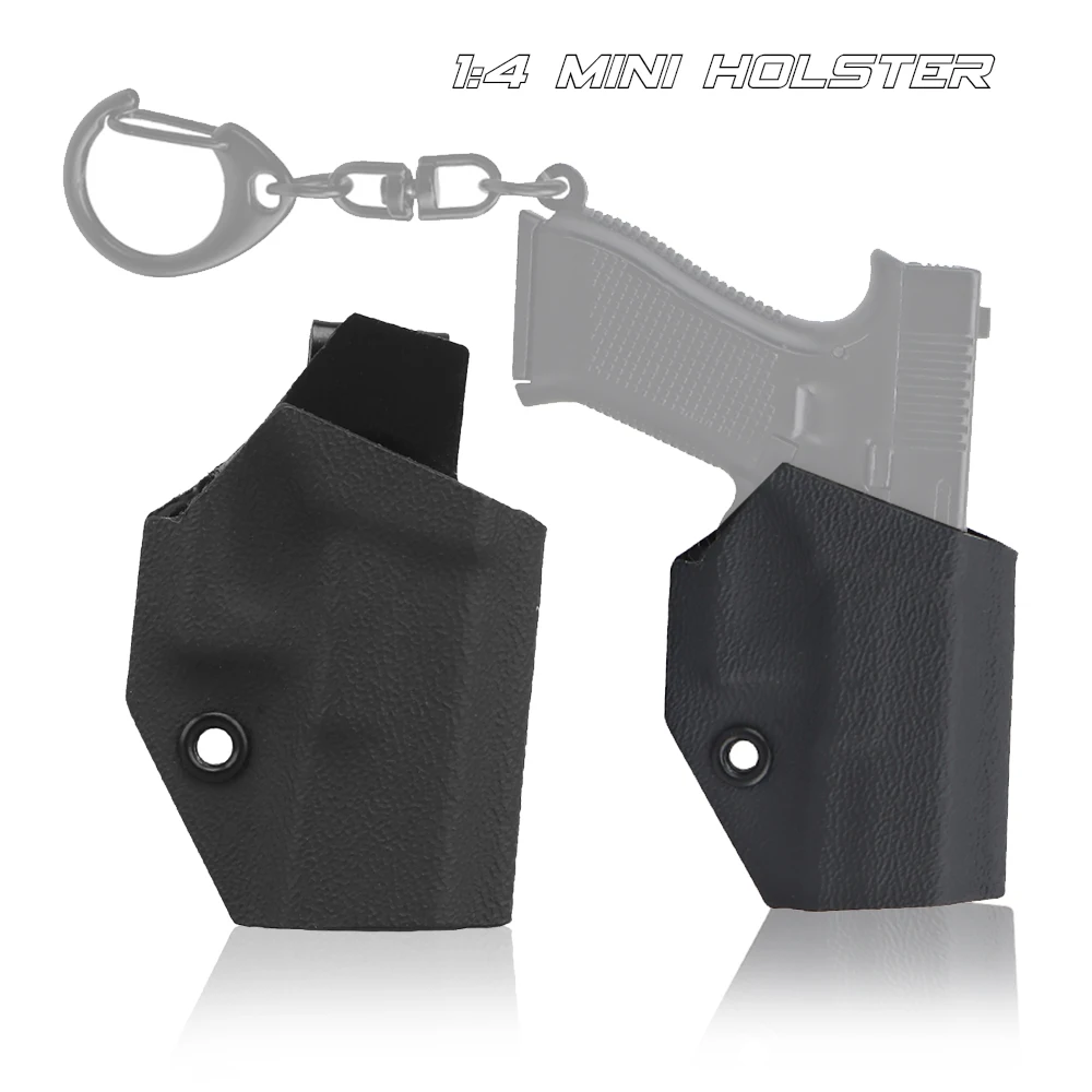 

Mini Holster Glock G17 Keychain Holster 1:4 Kydex Holster Cover For Mini G17 G45 M92 92G 1911 TTA COMBAT Desert Eagle Keychain