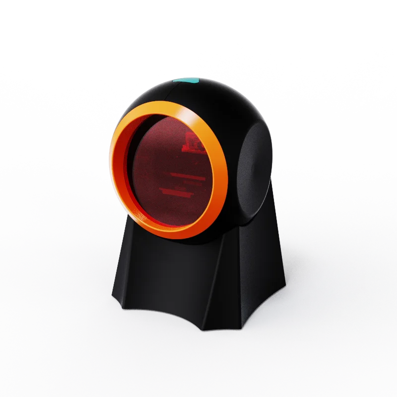 Desktop Barcode Scanner Bar Code Reader QR Omnidirectional Automatic Image Sensing Scanning Platform for Cashier Restaurant
