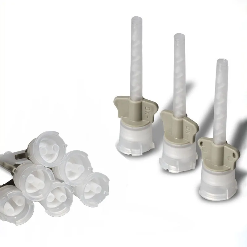 

150/250/500Pcs Dental Disposable Mixing Tips Dual Barrel Cartridge Tips Automatic Universal Tools Dental Impression Material