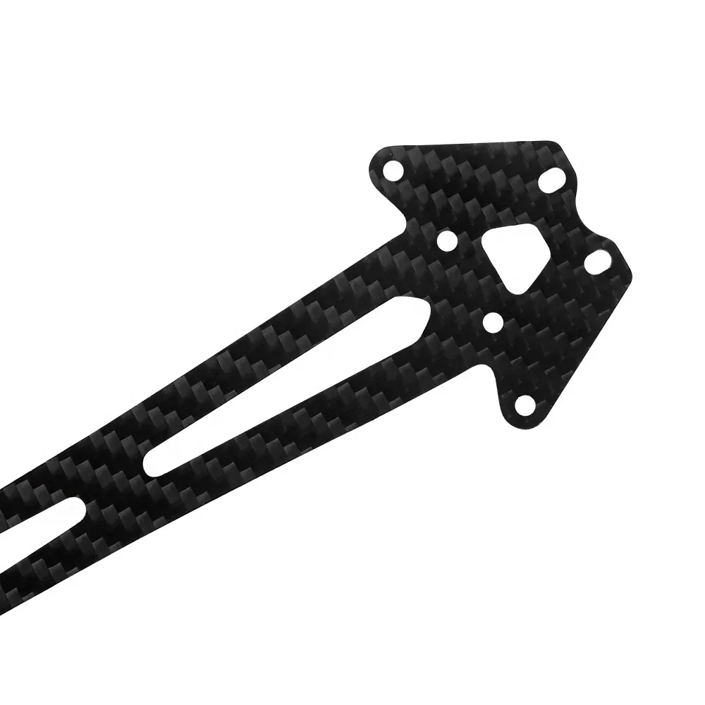 Piastra del pannello del secondo piano in fibra di carbonio per Tamiya TT01 TT-01 1/10 accessori per parti di aggiornamento per auto RC