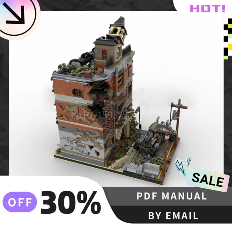 [4560 peças] conjunto de blocos de construção criativos personalizados moc town hall stem brinquedos educativos diy kit de modelo de construção presentes de aniversário