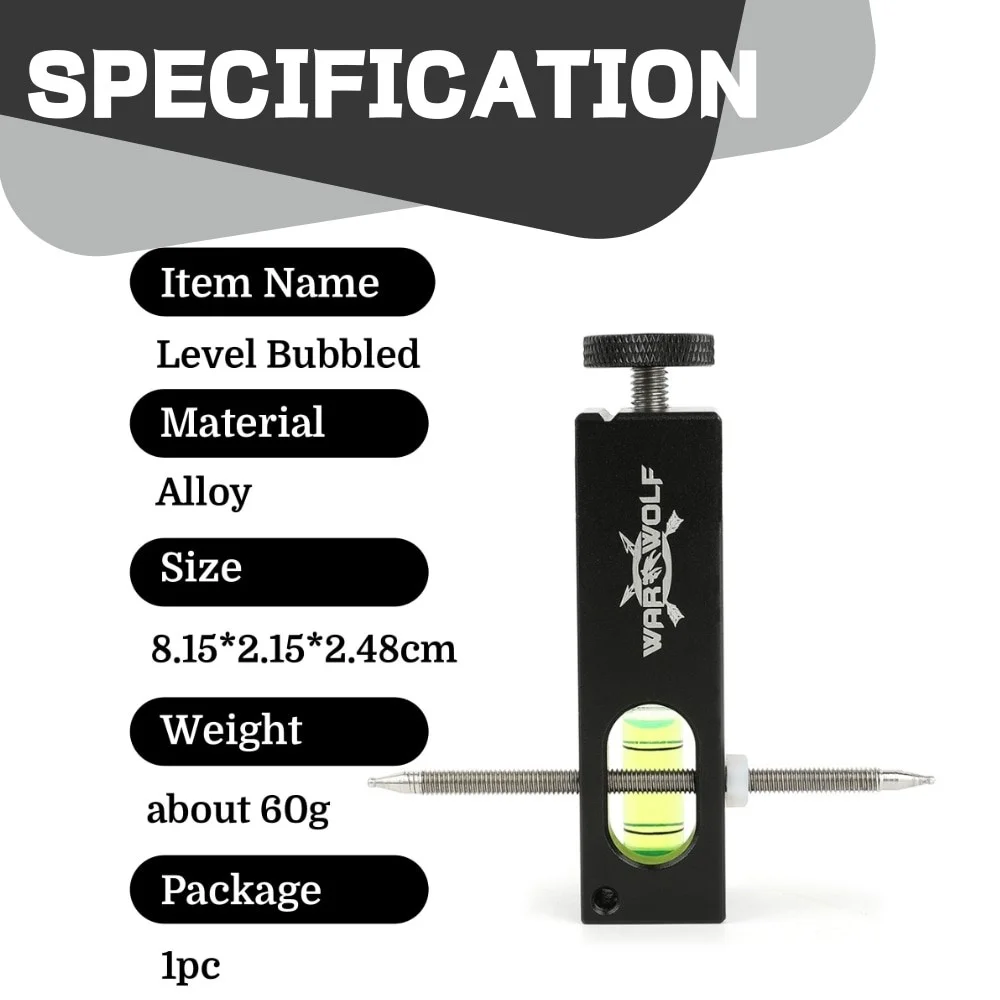Bow String Level Tool Multi-function Bowstring Level Debugging Tuning and Mounting for Compound Bow Archery Shooting Accessories