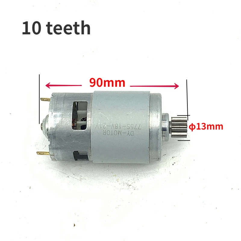 Imagem -05 - Motor Elétrico da Serra Elétrica Acessórios para Cortador de Grama Motosserra 775 10 Dentes 12 Dentes