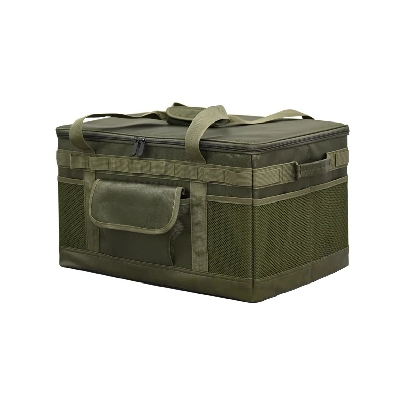 

Outdoor camping equipment storage bag large capacity heightening tableware stove finishing box folding sundries bag