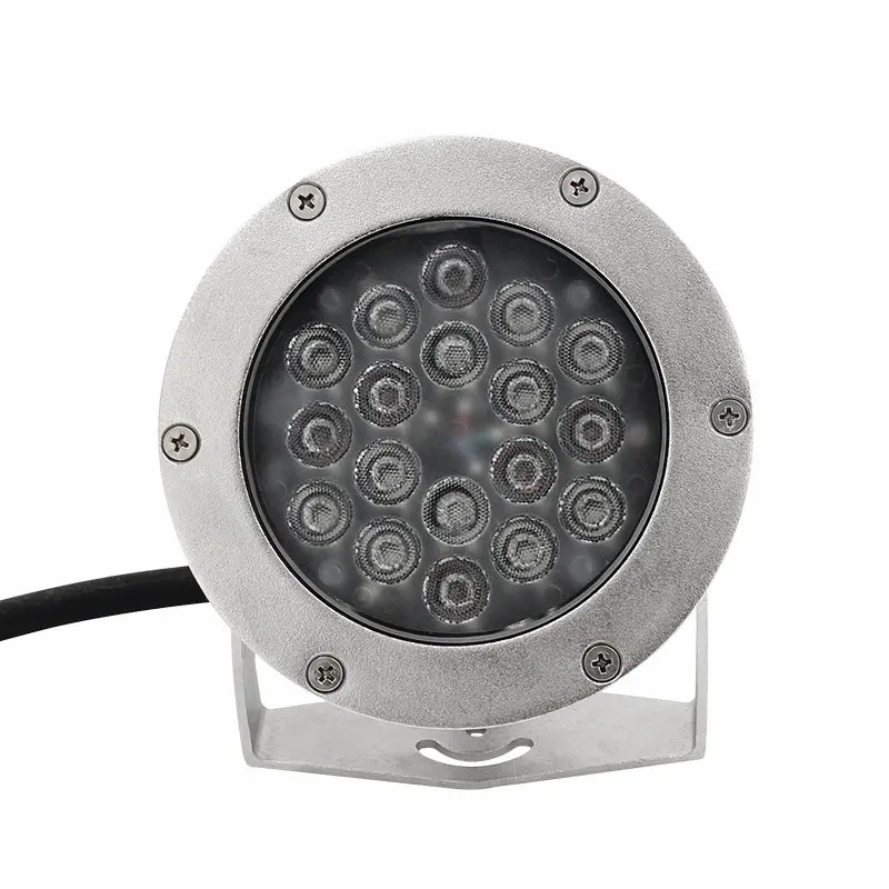 Submersible Marine Underwater Light Stainless Steel 316L Waterproof 24V 54W Pool Lights LED IP68 3-year