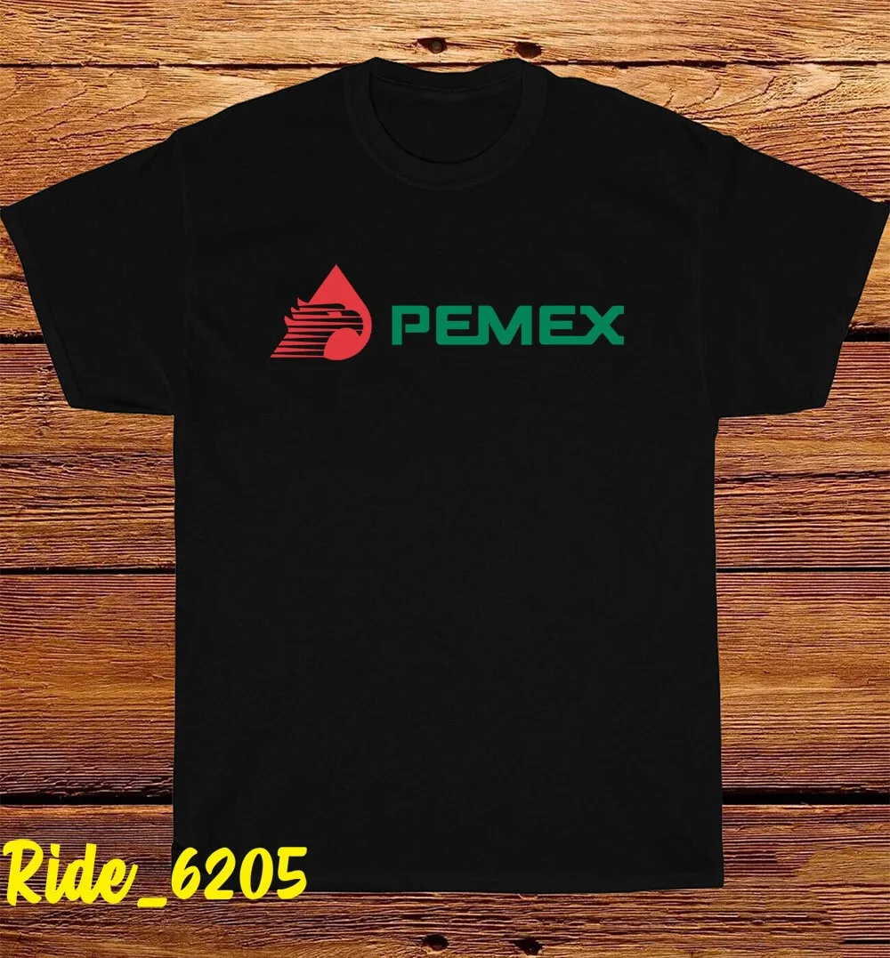 

Футболка Pemex Gas Station для мужчин и женщин, хлопковые футболки с коротким рукавом, винтажная мужская одежда в стиле хип-хоп, трендовая брендовая футболка, летние топы