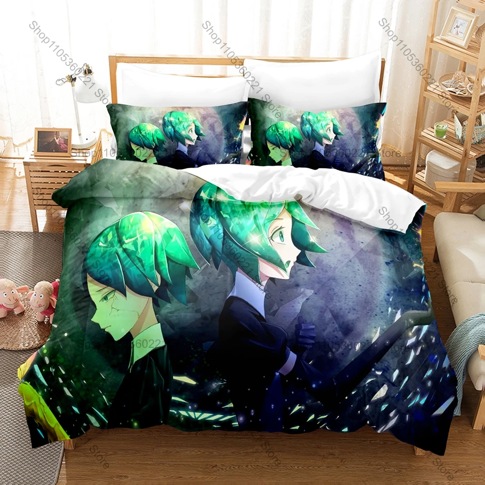

Soft Microfiber Land of the Lustrous Crystal Gem Post Apocalyptic Themed 3PCS Bedding 1 Duvet Cover + 2 Pillowcases All Season