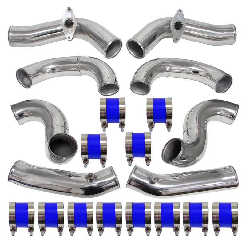 Racing Turbo Intercooler Piping Kit Fits For Nissan GT-R R35 VR38DET VR38 09-15 Black / Blue / Red