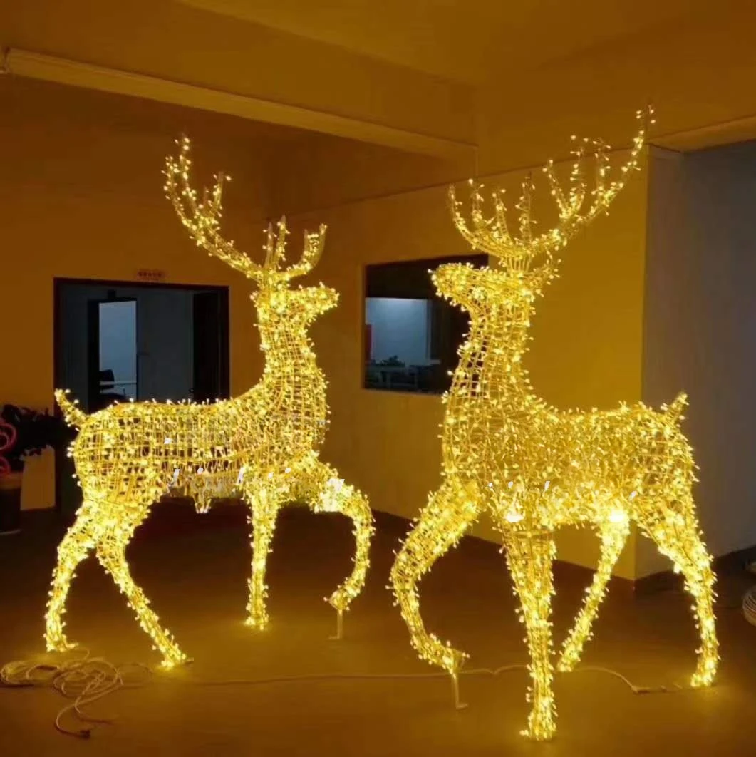 reindeer outdoor christmas lights