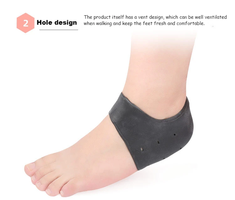 Protector De Talón De Silicona - Espolón Calcetines Gel Acolchado Para Aliviar Dolor (Plantillas)