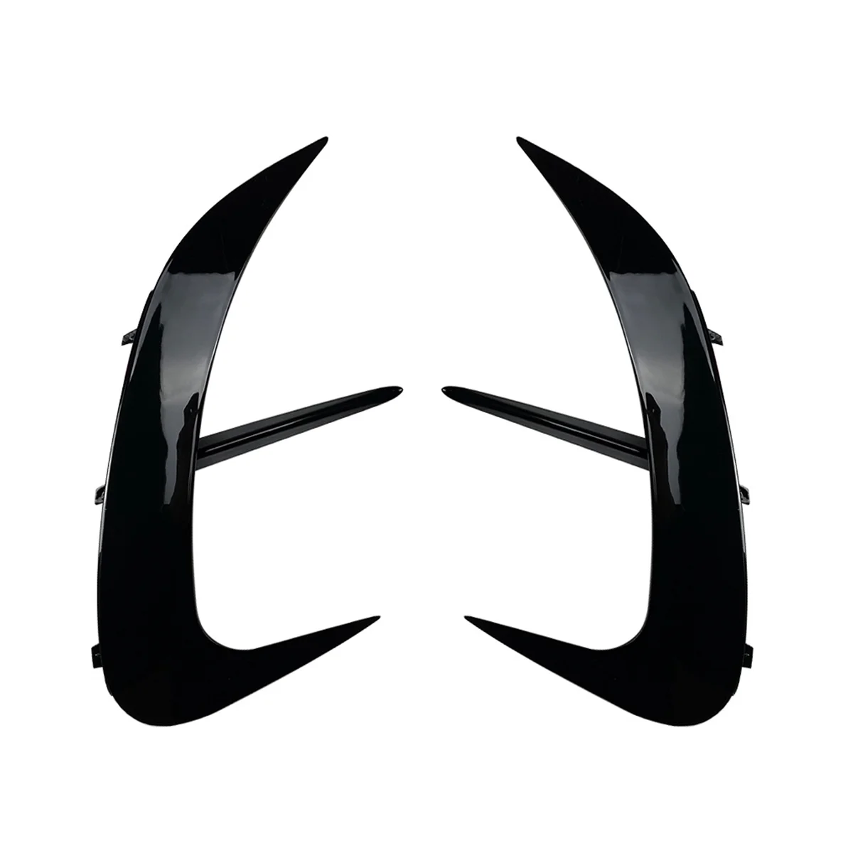 

Car Rear Bumper Lip Splitter Spoiler Air Outlet Trim Cover for Mercedes-Benz C-Class W206 AMG 2022+(Black)