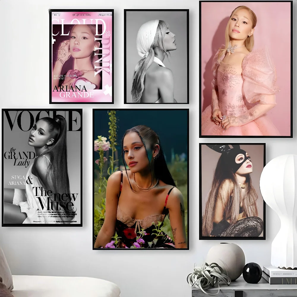 Famous Singer Ariana Grande Poster Paper Print Home Living Room Bedroom Entrance Bar Cafe Art Painting Decoration