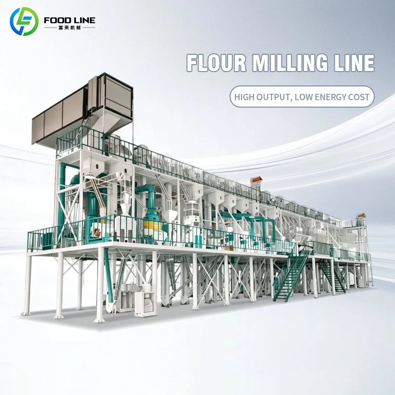 100 Ton Agricultural Complete Small Scale Wheat Flour Corn Flour Maize Milling Line Machine Customized