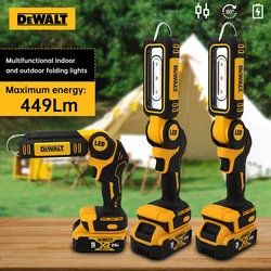 Dewalt LED Work Light 90°Rotating Portable Handheld Flashlight Hook Rechargeable 20V Battery Outdoor Camping Light