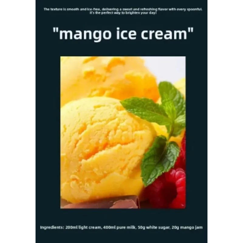 Desktop Hard Ice Cream Machine Built-in Compressor Digital Touch Control Automatic Gelato Maker Stainless Steel Body