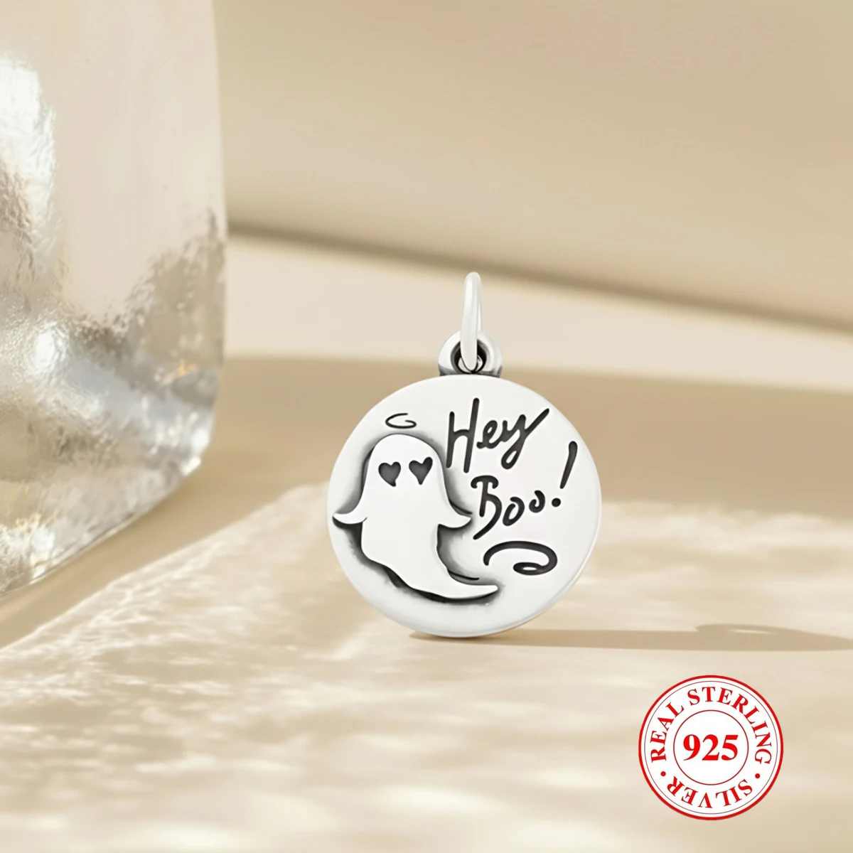 

1 шт. S925 серебро круглые буквы DIY кулон, уникальный и ретро-стиль DIY кулон, для повседневного использования, вечеринки, банкета декора