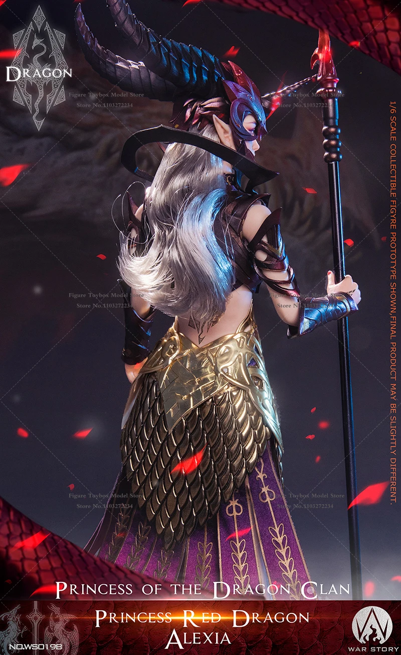 História de guerra limitada ws019 1/6 tira anastasia vermelho alexia princesa do dragão figura de ação delicada mito 12 "soldado feminino