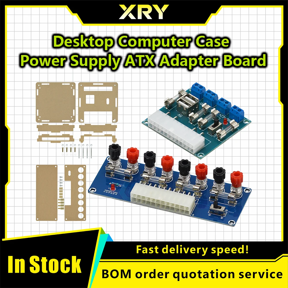 XH-M229 HU-M28W 24 pinos chasis de PC de escritorio transferencia ATX uma placa adaptadora fonte de alimentação módulo de salida