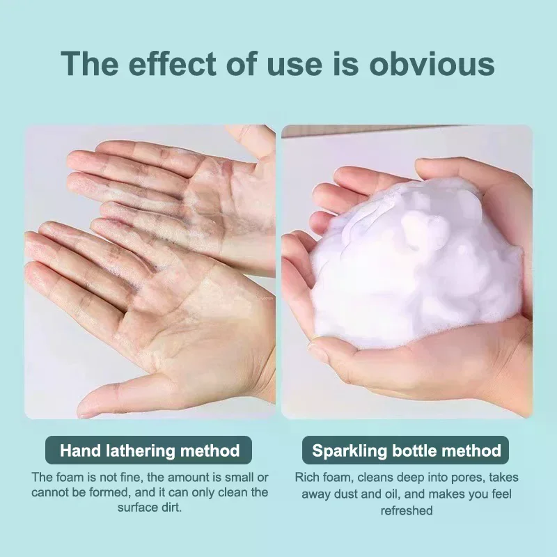 Soap Despenser Portable Foam Pumps Bottle 250/450/650ml Manually Press Soap Foaming Mousses Liquid Shower Gel Bathroom Bottling