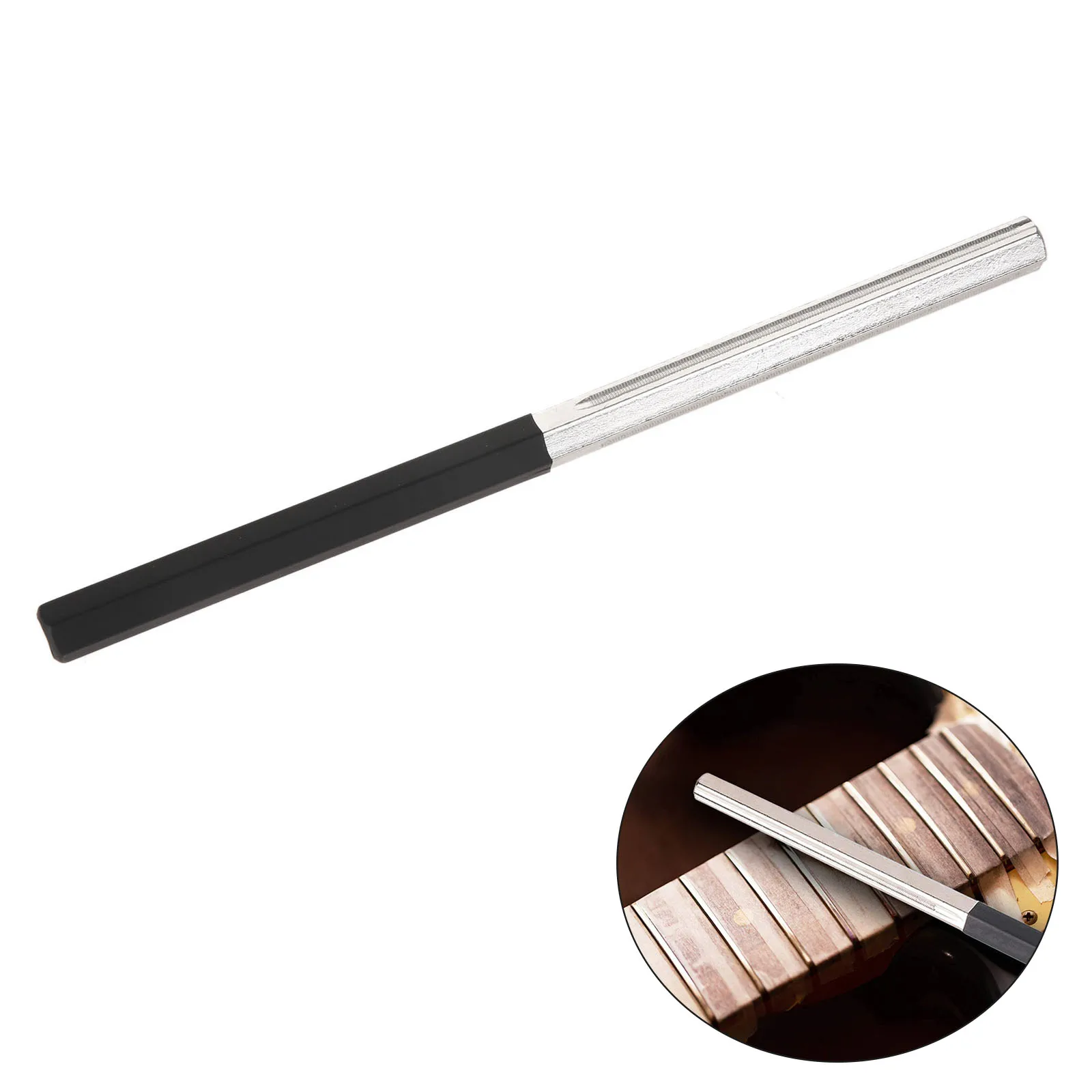 1 PC 20cm Guitar Fret Crowning File Tool Dressing File with Narrow/Medium/Wide 3 Edges Guitar Repairing & Luthier Tools