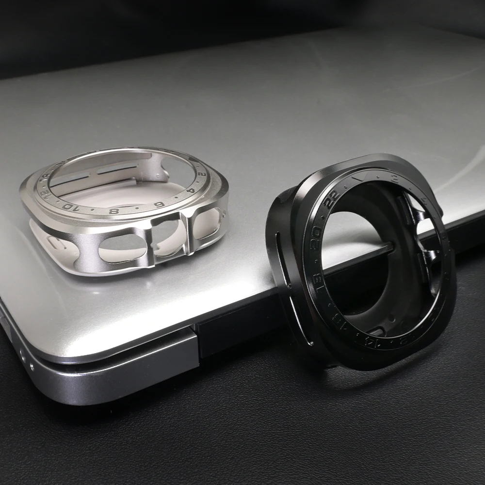 Capa de relógio de metal para samsung galaxy watch ultra 2024 2025 protetor capa de relógio para galaxy ultra mudança para 8 aparência clássica