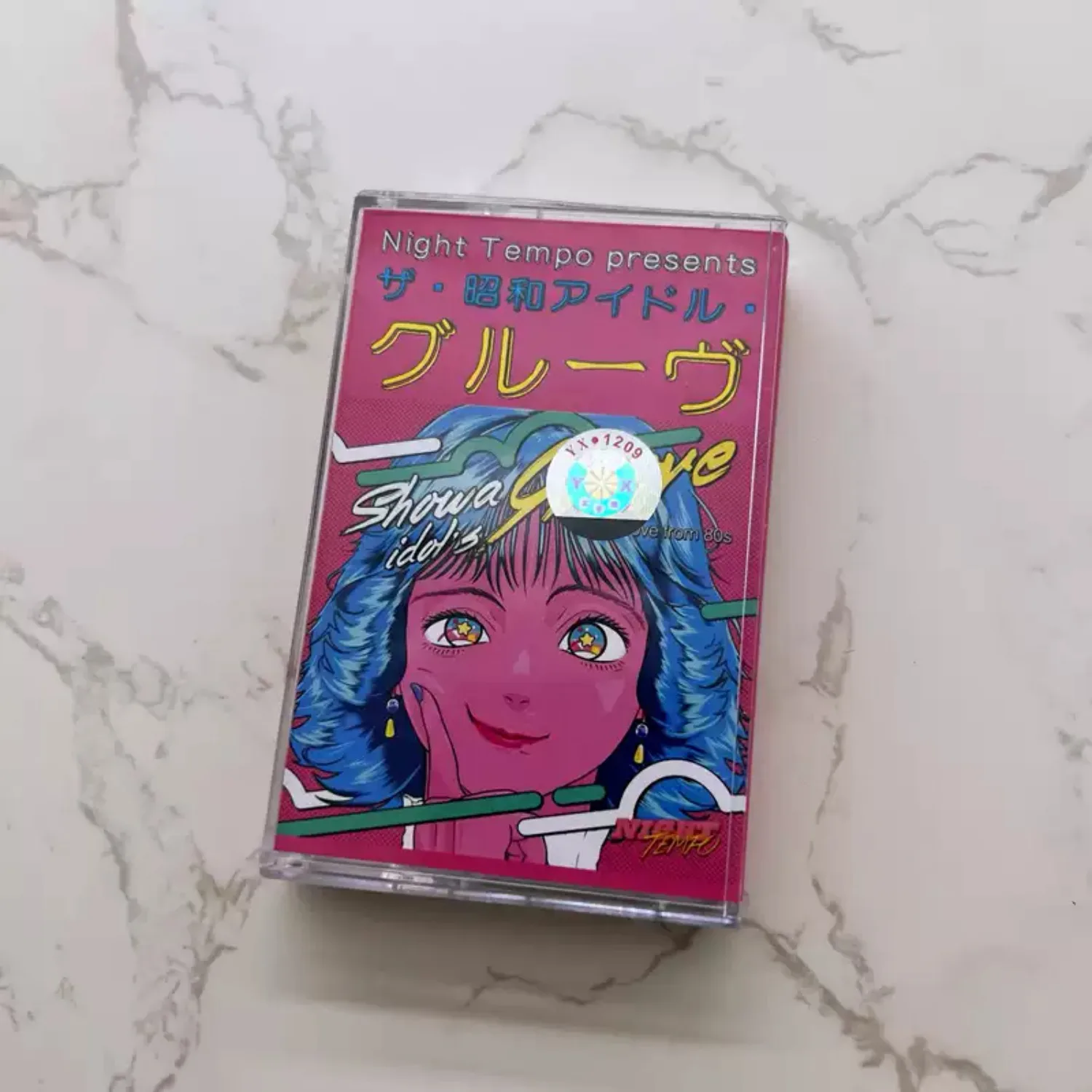 

Showa Groove Cassette Tape, Japanese City Pop & Vaporwave with Retro 80s Synth Grooves & Anime Artwork