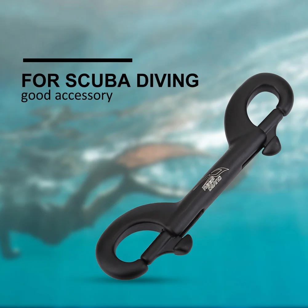 Clip per immersione KEEP Diving durevole Clip a doppia estremità in acciaio inossidabile bullone a scatto fibbia per immersioni subacquee gancio a