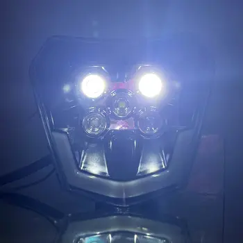 Motocyklové světlomety LED příslušenství pro KTM EXC SX MX 250 300 450 Kapotáž Motokros Dirt Bike Supermoto Enduro světlomety 8 nejlepší prodej Maska světlometů KTM Duke 200 - №2