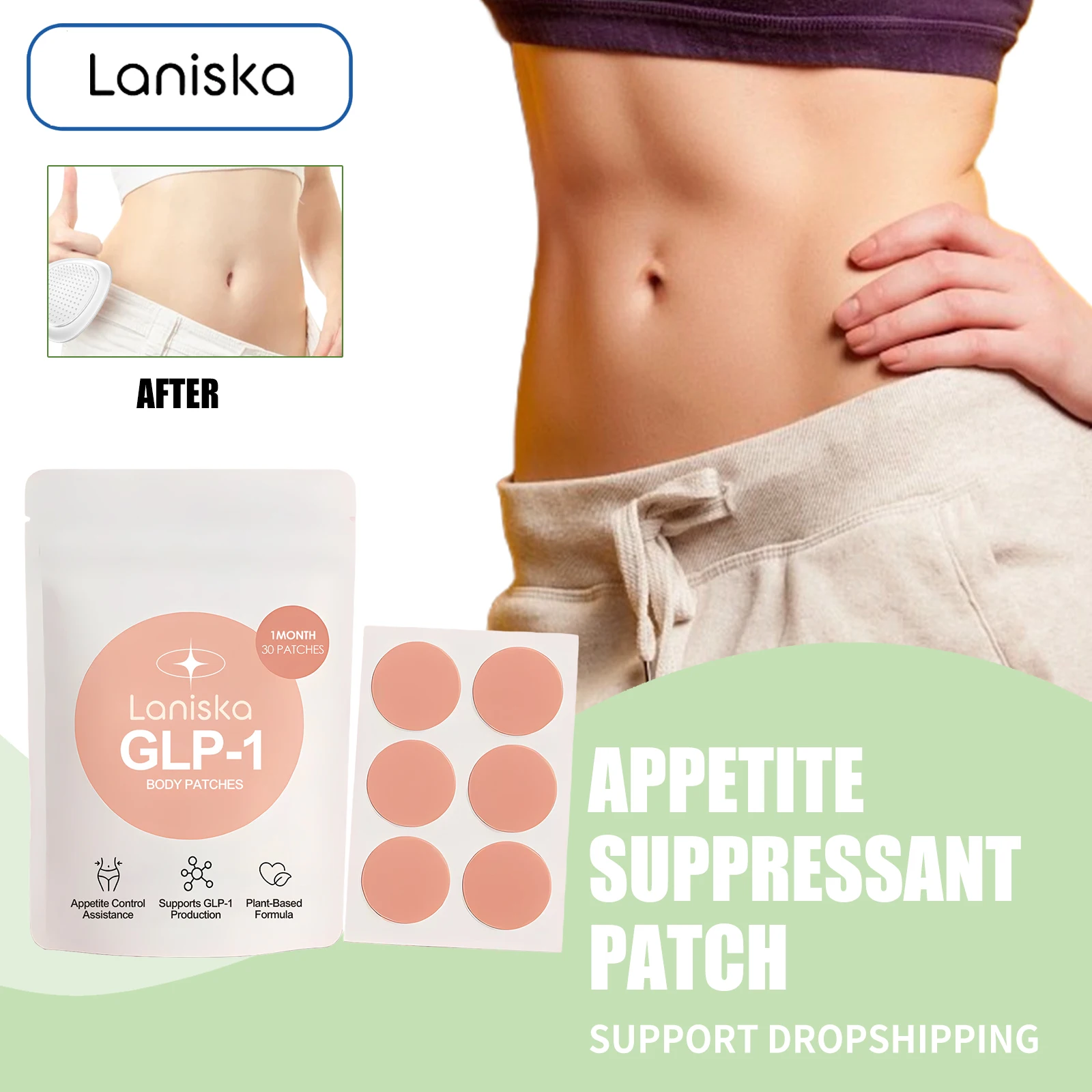 Appetite Control Patch Enhance Satiety Reduce Appetite Suppressant Diet Health Management Improve Obesity Body Slimming Stickers