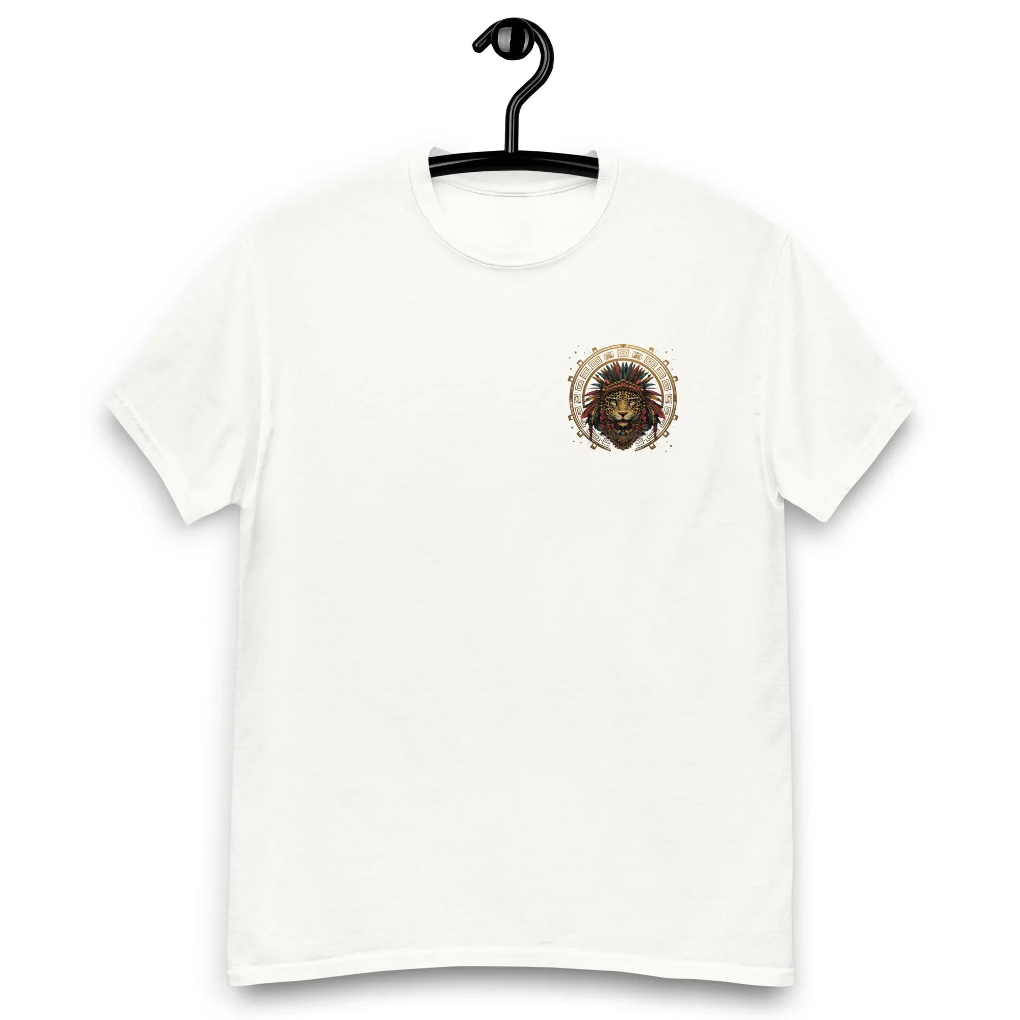 أزتيك جاكوار المحارب تي شيرت القبلية جاكوار غطاء الرأس تصميم القديمة ازتيك الحيوان الجرافيك المحملة جريئة المحارب الروح قميص #6