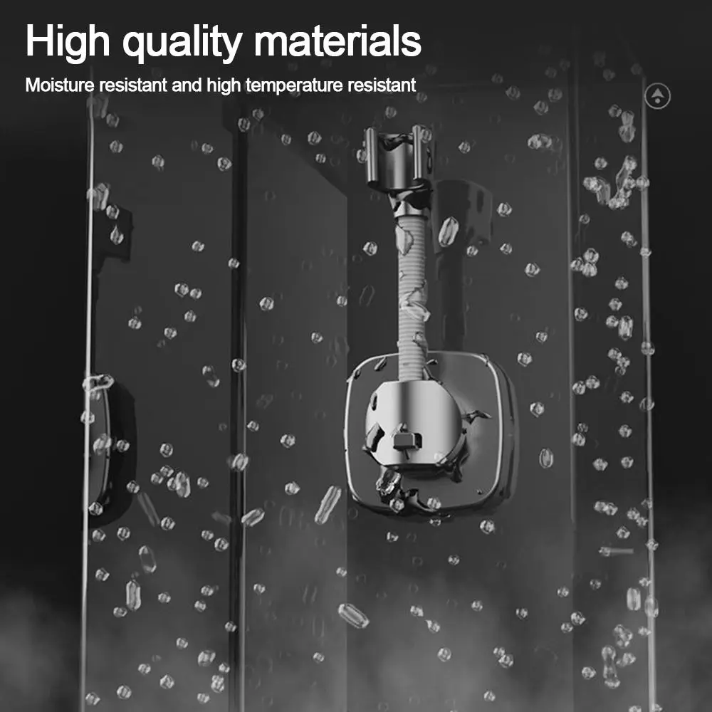 Adjustable Shower Head Holder Suction Cup Type Relocatable Showerhead Bracket Wall Mounted Handheld Sprayer Support