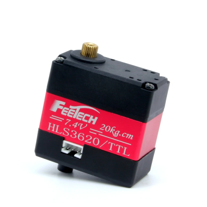 HLS3620 Controllo della posizione della corrente di velocità 8,4 V 25,5 kg TTL Coreless Doppio albero Servo Robot Giunto Attuatore Plastica"