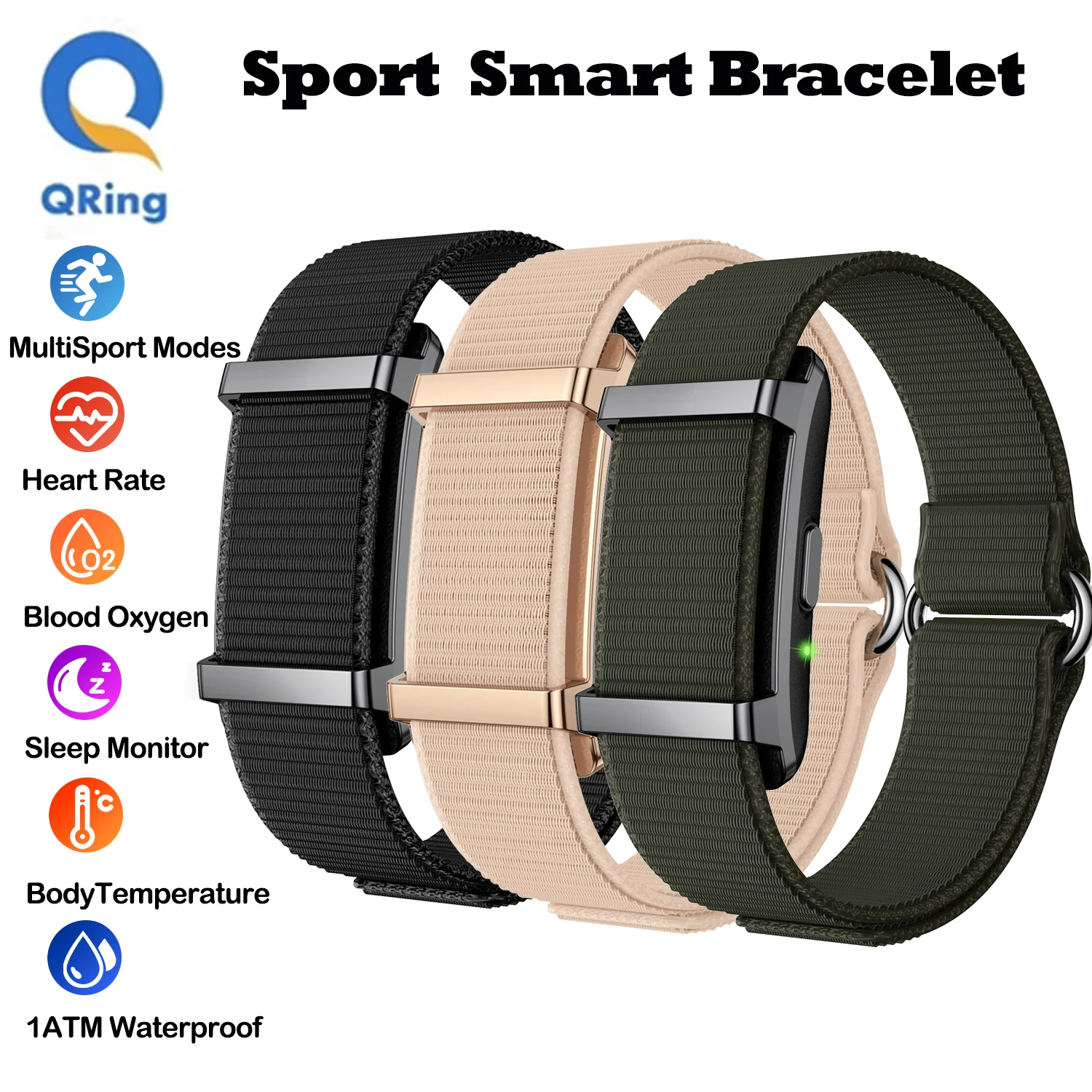 Smart Bracelet Heart Rate Blood Pressure Sleep Monitor Pedom