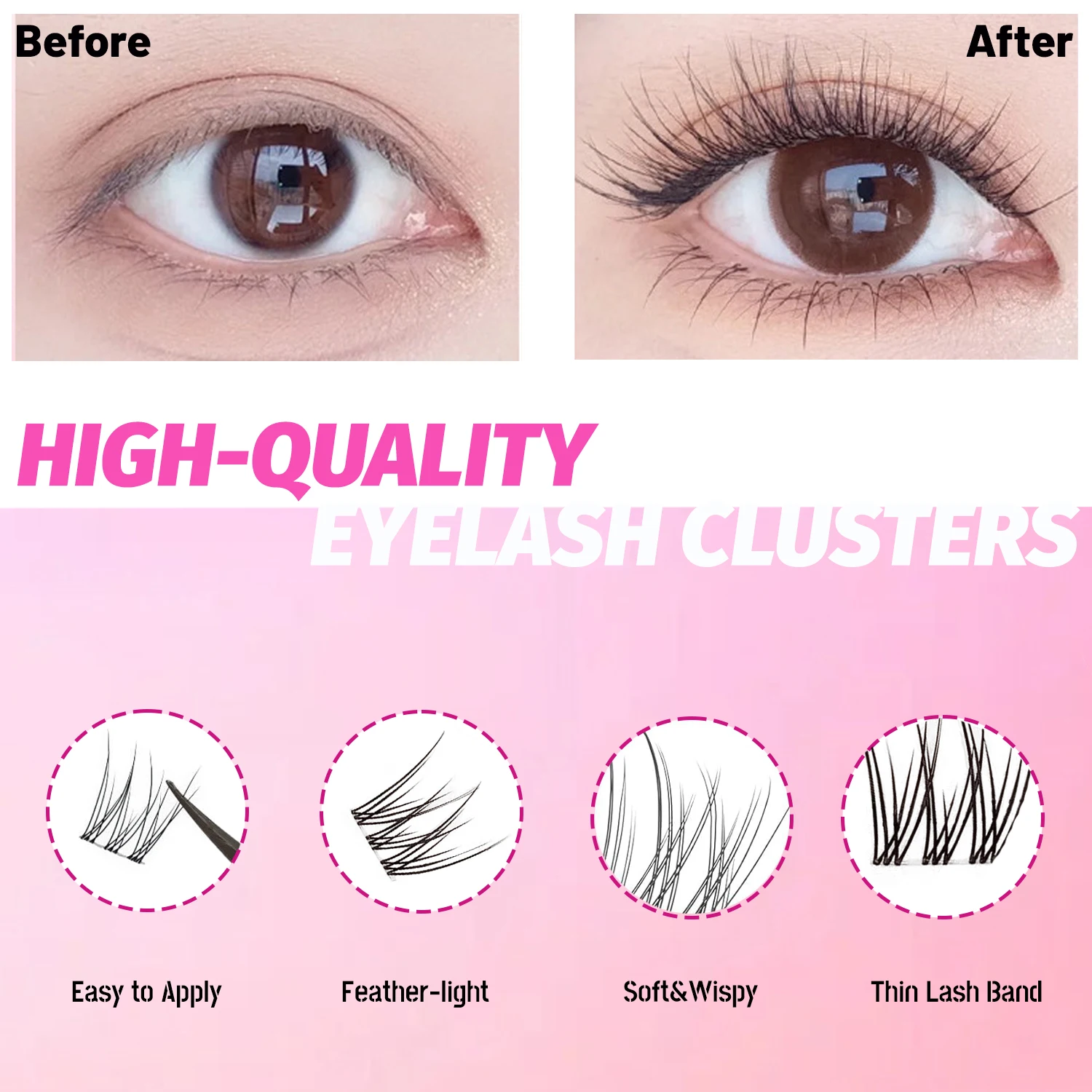 240-teilige Wimpernbüschel, 10 – Anime Cosplay Lashes Bewertung und Preis