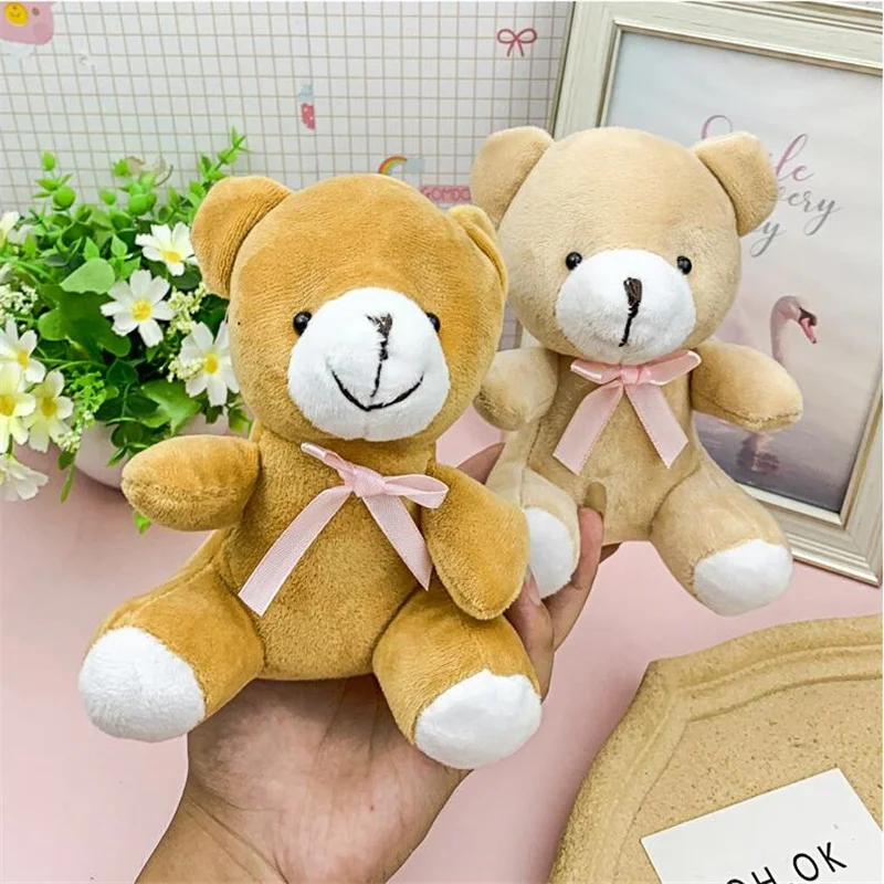 

1PCS Big Size Wear Bow Tie Bear Plush Toy Cartoon Stuffed Animals Bears Plushies Doll Soft Kids Toys For Girls Gift 16CM