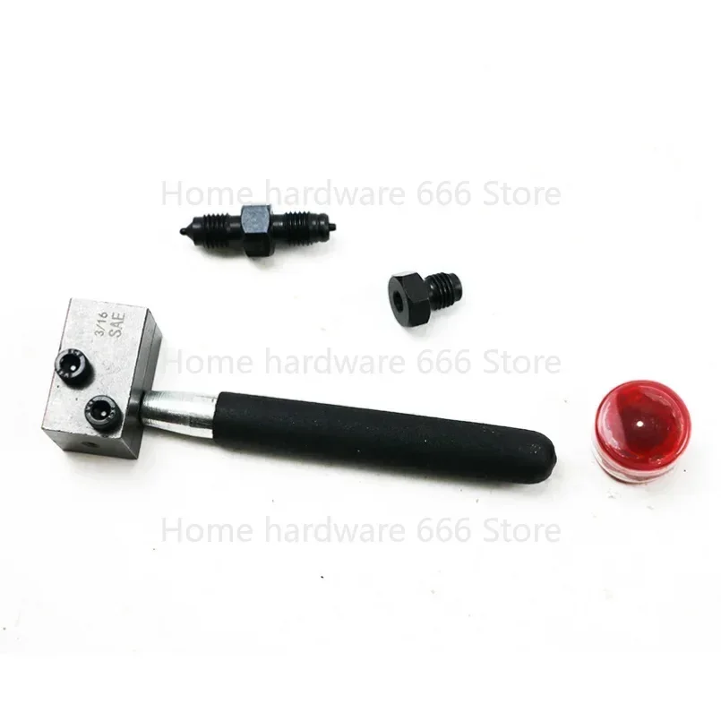 3/16in Brake Pipe Double Flaring Tool Kit Brake Tube Flare Tool 45 Degree Flare for Cars Trucks